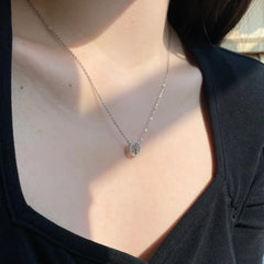 Aetolia Wholesale Price NO MOQ Elegant Necklace Round Pendant Link Sterling Silver Jewelry Dainty Tree Of Life Necklaces for women