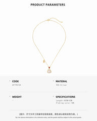 Aetolia Fine Jewelry Natural Red Hetian Jade 18K Gold Plated Necklace 925 Silver Green Bead Chinese Dragon Pendant Necklaces For Women
