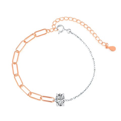 Aetolia Cuba Drop Heart Shape Iced Out Tennis Cubic Zirconia 925 Silver Chain Crystal Bracelets Bangles Charm For Bracelet Women