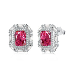 Aetolia Christmas Gifts Luxury Bling Red Green Cubic Zircon Bracelet Earrings Necklace Set Statement Emerald Rings Jewelry Set For Women