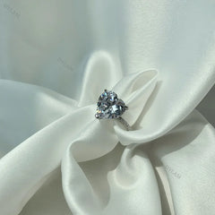 Aetolia Zircon Set 925 Iced Out Jewelry Silver Wedding Ring Promise White Gold Engagement Ring 925 Sterling Silver Diamond Ring