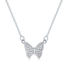 Aetolia Wholesale Kolye Chain Gold Filled Jewelry Plated 18K Collar De Plata Pendant Sterling Silver 925 Butterfly Necklace