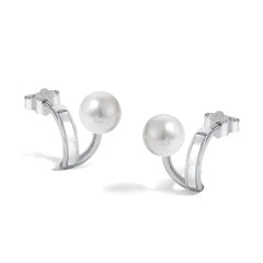Aetolia Hight Quality Shell Pearl Women Jewelry Sterling Silver S925 Earrings Cubic Zirconia Pearl Earring For Women