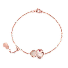 Aetolia Rose 18K Gold Plated Flower Universe Planet Star Heart 4 Four Leaf Clover Bracelet 5A Cubic Zirconia Link Chain Tennis Bracelets