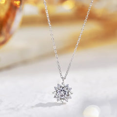 Aetolia Wholesale Pretty 18K Rose Gold Plated Jewelry Pink Quartz Cubic Zirconia Stone Pendant S925 Sterling Silver Necklaces For Women