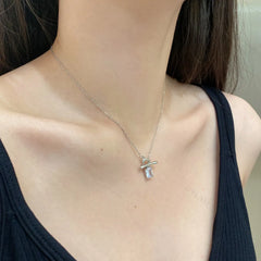 Aetolia Custom Delicate Cubic Zirconia 18K Gold Plated Necklaces 925 Sterling Silver Square Cut Diamond Pendant Necklace Jewelry Women