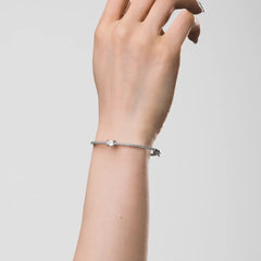 Aetolia Factory Wholesale S925 Sterling Silver Bracelet Cubic Zircon Fine Jewelry Wedding Engagement Bangles Bracelets For Women