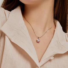 Aetolia Classic Design 925 Sterling Silver Woman Pendant Necklace Sense Colorful Zirconia Design Chain Fine Jewelry Wholesale