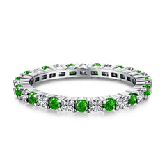 Aetolia Custom 5A CZ Cubic Zirconia Emerald Stone Green Engagement Ring Diamond 925 Sterling Silver jewelry Gold Wedding Rings For Women