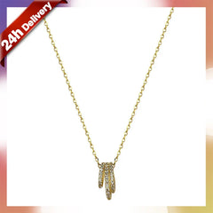 Aetolia No MOQ 18K Gold Plated Women Jewelry Silver 925 Sterling Zirconia Minimalist Chain Link Multi Layer Pendant Necklace