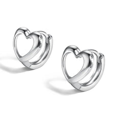 Aetolia Fashion Jewelry Femme Korean Studs 18K Gold Plated Heart Butterfly Earing 925 Sterling Silver Hoop Earrings Women Luxury