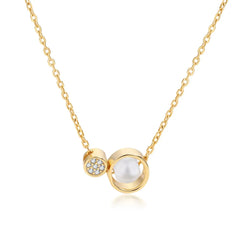 Aetolia Luxury Design 18K Gold Plated Chain Choker Necklace 925 Sterling Silver Baroque Freshwater Pearl Necklaces For Women