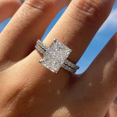 Aetolia S925 Sterling Silver Engagement Wedding Fine Jewelry Rings for Women Jewelry 8A Quality CZ Zircon 925 Silver Custom Jewelry