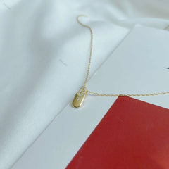 Aetolia Vintage Birthday Girls Women Gifts Bling Necklaces Women's Jewelry Arabic Coin Letter O Pendant Necklace