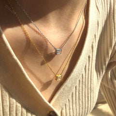 Aetolia Collier Collar Bling Heart Chain Cubic Zirconia Pendant 925 Sterling Silver Women 18K Gold Plated Jewelry Fashion Necklace