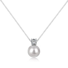 Aetolia Vintage Cuban Zircon Waterproof 18K Gold S925 Sterling Silver Pearl Necklace Chain Choker Pendant Necklaces Set Jewelry Women