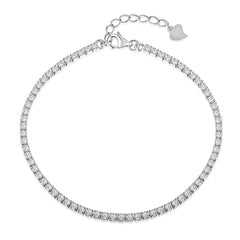 Aetolia Gold Plated Adjustable Rainbow Cubic Zirconia Moissanite Jewelry Bracelets Women 925 Sterling Silver Crystal Tennis Bracelet