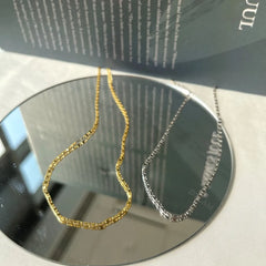 Aetolia New Arrival INS Verified Factory Basic Pig Nose Coffee 925 Sterling Silver 1.9MM Gold Plated Chain Necklace For Women Wear