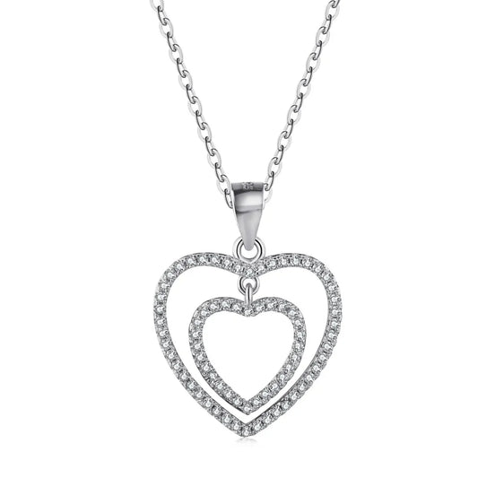 Aetolia Love Heart Double Color PU Leather Choker Necklace Choker Collar Chain Love Heart Pendant Necklaces for Women