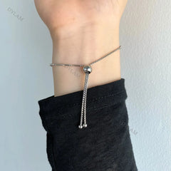 Aetolia Cubic Zircon Tennis Women Jewelry Luxury Chain Pulseira Adjustable Korean Tarnish Free 925 Sterling Silver Bracelet