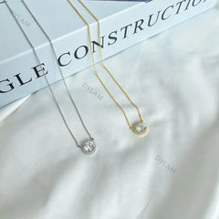 Aetolia New Luxury Women Wedding Engagement Sterling Silver Jewelry Set 5A Full Zircon Earring Big Iced CZ Ring 925S Halo Necklace