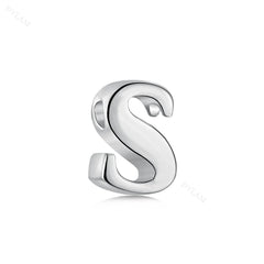 Aetolia 925 Sterling Silver Sliding Chain Personalized Alphabet Necklaces Diy Name Letter Initial Charm Pendant Necklace 18K Gold Plated