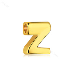 Aetolia 925 Sterling Silver Sliding Chain Personalized Alphabet Necklaces Diy Name Letter Initial Charm Pendant Necklace 18K Gold Plated