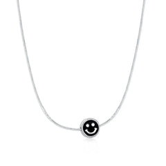 Aetolia Joya De Plata Pendant Women Layer Pearl Necklaces Zirconia Jewelry 18K Gold Plated 925 Sterling Silver Smile Flower Necklace