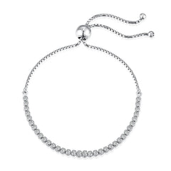Aetolia Cubic Zircon Tennis Women Jewelry Luxury Chain Pulseira Adjustable Korean Tarnish Free 925 Sterling Silver Bracelet