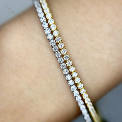 Aetolia Cubic Zircon Tennis Women Jewelry Luxury Chain Pulseira Adjustable Korean Tarnish Free 925 Sterling Silver Bracelet