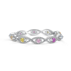 Aetolia Boho Rainbow Pink Stone Adjustable S925 Sterling Silver Bracelet For Women Cubic Zircon Tennis Bracelets Rings Jewelry Set