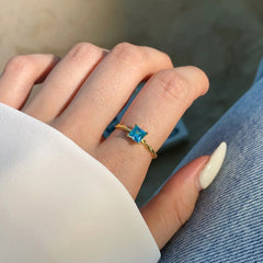 Aetolia New Trendy Green Pink Moonstone Blue Sapphire 925 Sterling Silver Ring Jewelry Women Boho Healing Gemstone Solid Zirconin