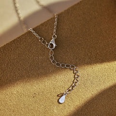 Aetolia Classic 925 Sterling Silver Chain Square Green Pendants Cubic Zirconia Iced Out Lab Grown Emeralds Pendant Necklaces For Women