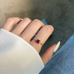 Aetolia New Trendy Green Pink Moonstone Blue Sapphire 925 Sterling Silver Ring Jewelry Women Boho Healing Gemstone Solid Zirconin