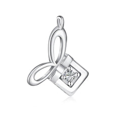 Aetolia Christmas Cubic Zirconia Charm 925 Sterling Silver 18K Gold Plated socks Pendant Jewelry Beads Diy Necklaces for women