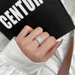 Aetolia Hot Sale Luxury Punk Hip Hop Cuban Cz Zircon Cubic Zirconia Ring Fine Jewelry S925 Sterling Silver Diamond Rings For Women
