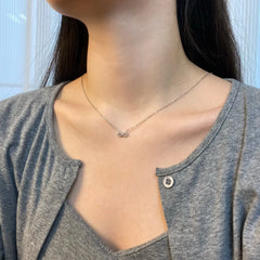 Aetolia Trendy Fashion Jewelry Cubic Zirconia Forever Love Infinity Pendant Necklace 925 Sterling Silver Adjustable Necklaces For Women