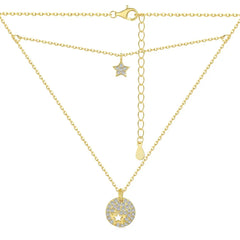 Aetolia High Quality Factory Price Oem Korean Fine Jewelry 18K Gold Plated Cubic Zircon Star Pendant Necklaces For Women Shiny