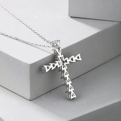 Aetolia High Quality Bling Christian Punk Diamond Cz Cubic Zirconia Necklace Women Hip Hop Jewelry Diamond Cross Necklaces For Women