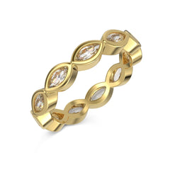 Aetolia Elegant 925 Sterling Silver Boho 18K Gold Plated Designs Ring Cz Zirconia Full Eternity Maruiqse Band Rings Jewelry Women