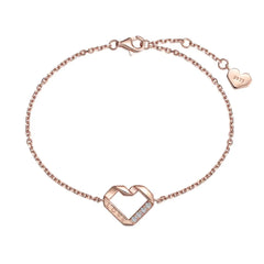 Aetolia Rose 18K Gold Plated Flower Universe Planet Star Heart 4 Four Leaf Clover Bracelet 5A Cubic Zirconia Link Chain Tennis Bracelets