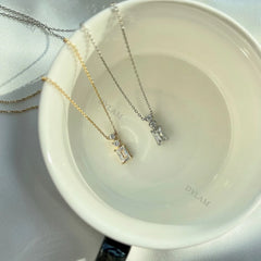 Aetolia Collier Collar Bling Heart Chain Cubic Zirconia Pendant 925 Sterling Silver Women 18K Gold Plated Jewelry Fashion Necklace