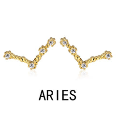 Aetolia Pisces Stud Earrings Wholesaler With Zircon 925 Silver Earrings For Women Luxury Earrings Trendy