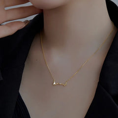 Aetolia Multiple 925 Silver Butterfly Pendant Necklace 18K Gold Bohemian Link Chain Fashion Jewelry Cubic Zirconia Necklaces For Women