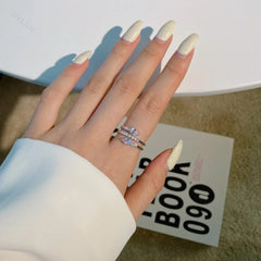 Aetolia 925 Fashion 8A Cz Pink Cubic Zirconia Ring Eternity Sterling Silver Engagement High Quality Women Jewelry Crystal Stone Diamond