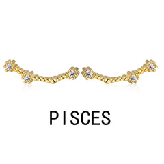 Aetolia Pisces Stud Earrings Wholesaler With Zircon 925 Silver Earrings For Women Luxury Earrings Trendy
