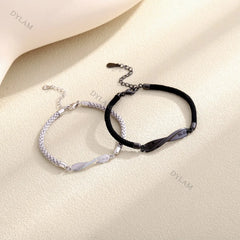 Aetolia Bracelet For Men Women Lovers Couple Magnetic Sterling Silver Jewelry Designer Bracelets Bangles Trendy trendy Gold Chain