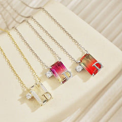 Aetolia Personalized 925 Silver Charm Link Chain Jewelry Alphabet Cubic Zirconia 26 Letter A-Z Initial Necklace Pendant Necklaces