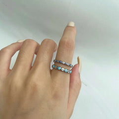 Aetolia 925 wholesale demon evil ring eye sterling silver stackable nickel-free lead-free and hypoallergenicepoxy rings jewelry women