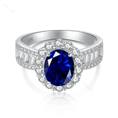 Aetolia Moissanite Diamond Anillo De Compromiso Round Cut Zircon 925 Sterling Silver Ring Engagement Wedding Rings Jewelry Women